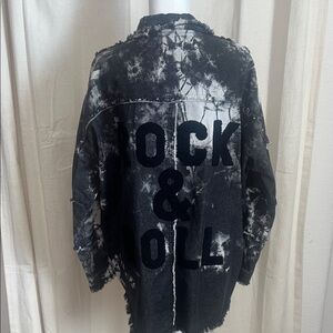 Elan Monochrome Tie-Dye Jacket